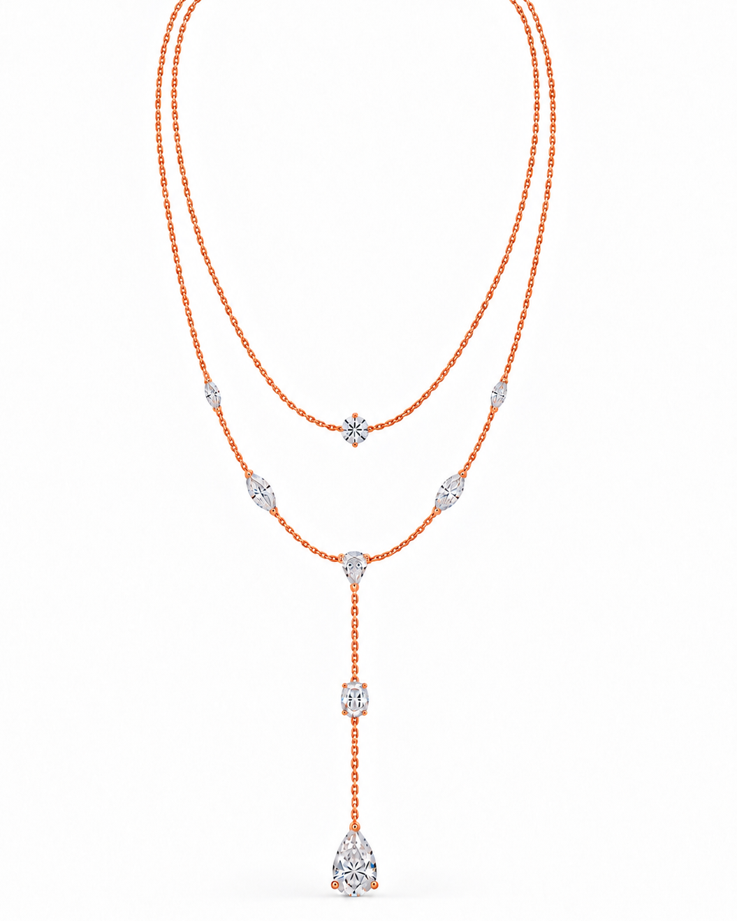 The Enel Rose Diamond Necklace