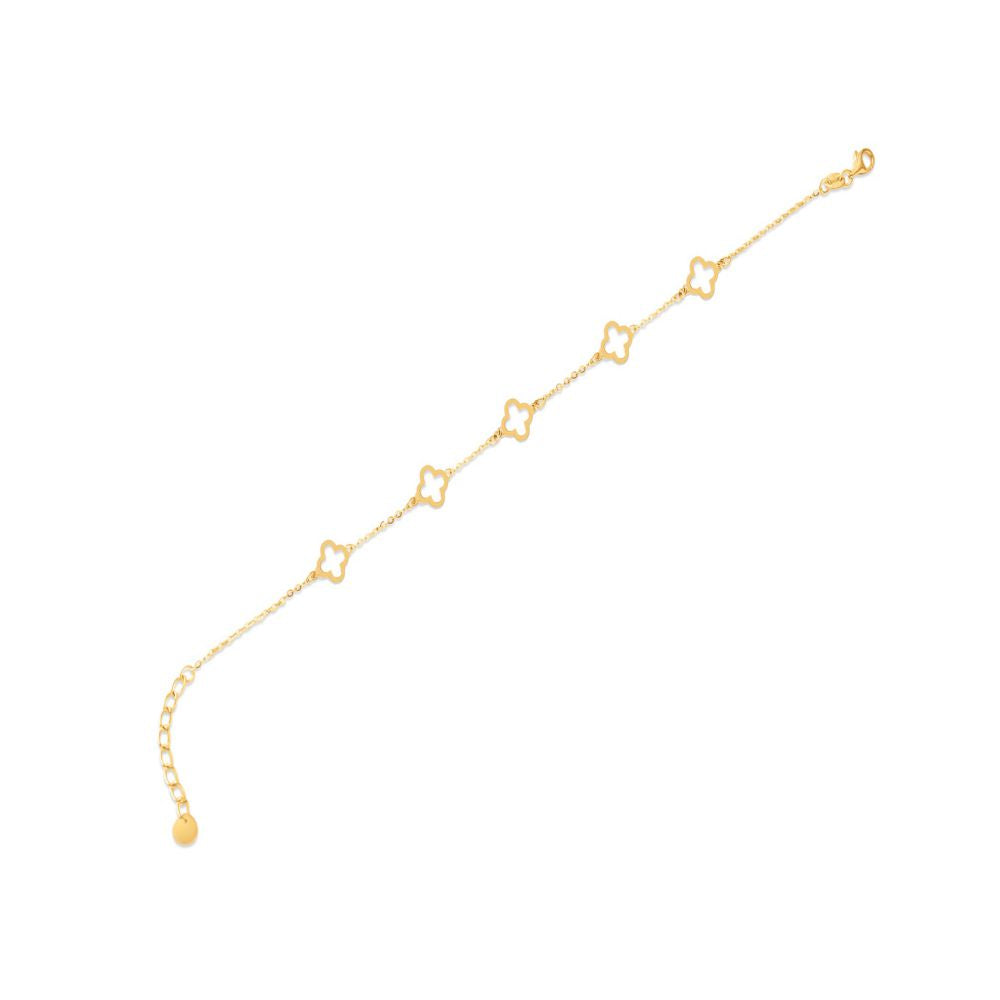 Salang sterling silver clover bracelet