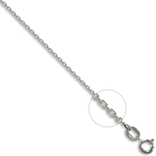 Serena 9ct white gold chain necklace
