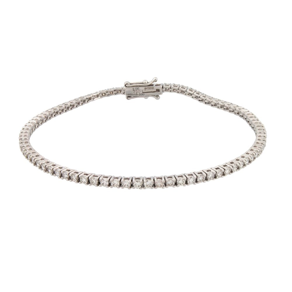 Aurelia 9ct gold lab grown diamond line bracelet