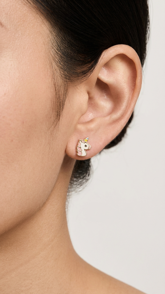 Melis 9ct gold stud earrings