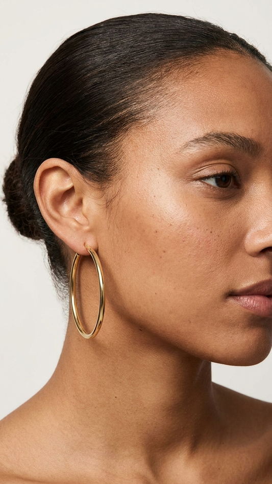 Orla 9k Gold Creole Earrings