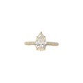 Amaya pear cut lab grown diamond ring, Luma Jewellery
