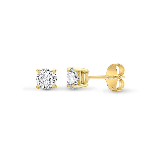 Evadne 9ct gold lab grown diamond earrings