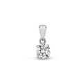 Mireille 18ct white gold lab grown diamond pendant, 0.25 carat