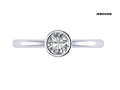 The Tasha Bezel Set Engagement ring