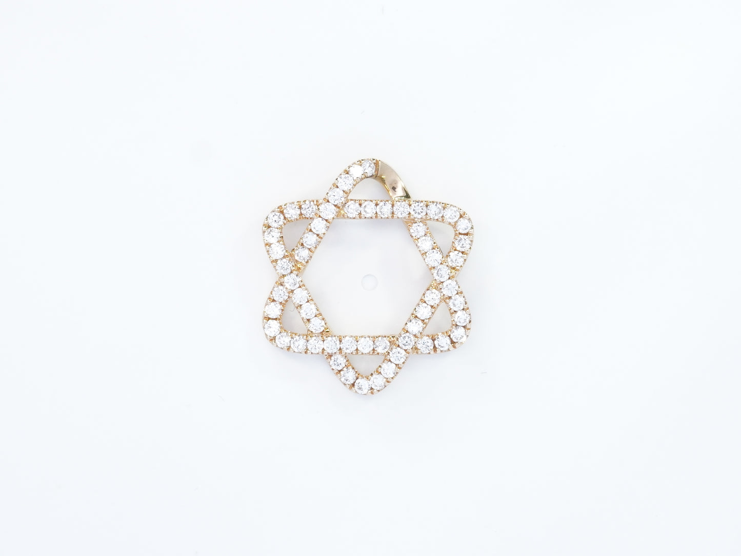 Star of David Curved Pendant - Magen Kesher