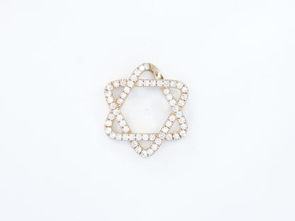 Star of David Curved Pendant - Magen Kesher