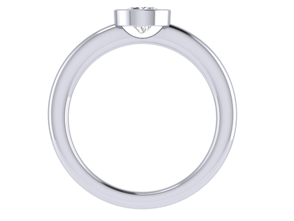The Tasha Bezel Set Engagement ring