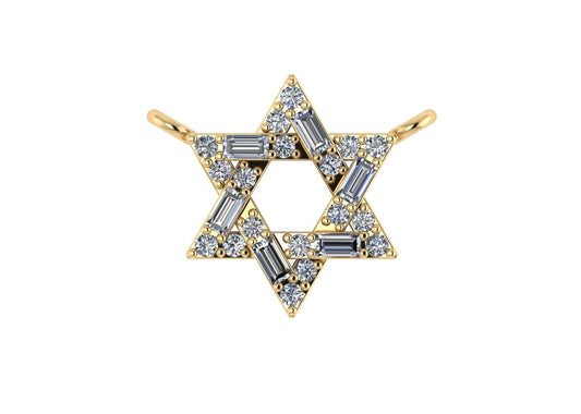 Magen Lumière Star of David pendant in 9k yellow gold