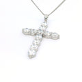 Cross diamond pendant