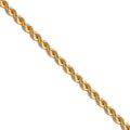 Yume 9ct yellow gold rope chain necklace
