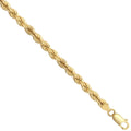 Chava 9ct yellow gold rope bracelet