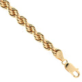 Amor 9ct yellow gold rope bracelet