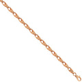 Hob 9ct rose gold bracelet with tulip motif