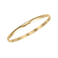 Agapi 9ct yellow gold bangle, thin