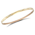 Ask 9ct yellow gold solid bangle