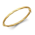 Carys 9ct yellow gold hollow bangle