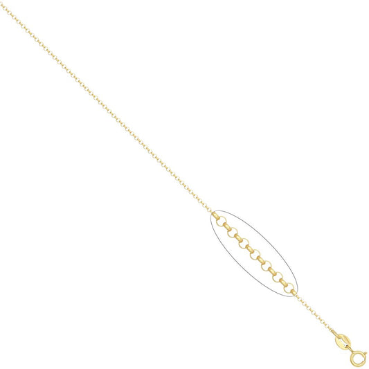 Bliss 9ct yellow gold chain necklace