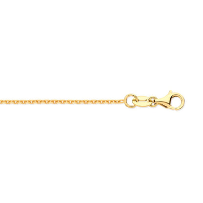 Faith 9k yellow gold chain necklace, Luma Jewellery