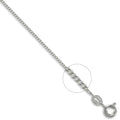 Bea 18ct white gold curb chain necklace