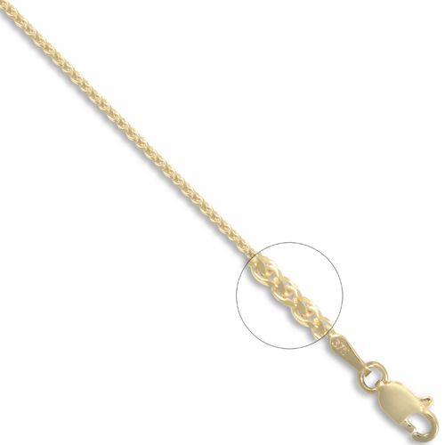 Aster 9ct yellow gold chain necklace