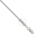 Meadow 9ct white gold chain necklace