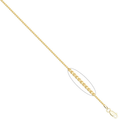 Sienna 9ct yellow gold chain necklace, 1.7mm