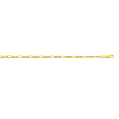 Luma 9k yellow gold paperclip chain necklace, Luma Jewellery