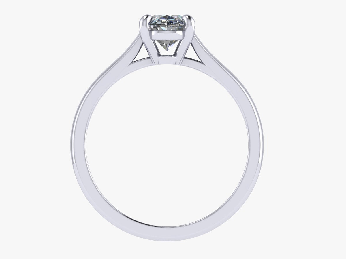 The Adam - Cathedral Classic Oval Engagement Ring
