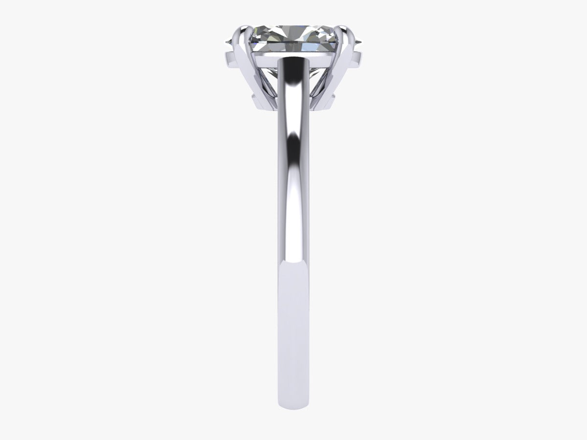 The Adam - Cathedral Classic Oval Engagement Ring
