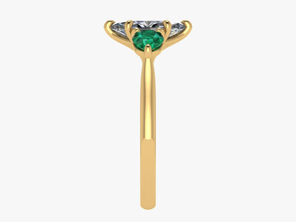 The Christoph - 18K gold trilogy engagement ring