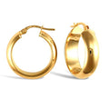 Solana 9ct yellow gold creole earrings