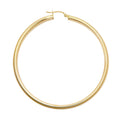 Orla 9ct yellow gold large hoop earrings, 55mm