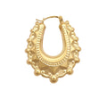 Daphne 9ct yellow gold creole earrings