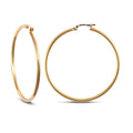 Cassia 9ct yellow gold creole earrings