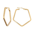 Dove 9ct yellow gold creole earrings