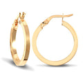Arianne 9ct yellow gold creole earrings