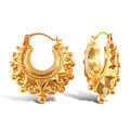 Oriana 9ct yellow gold creole earrings