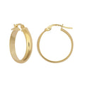 Isolde 9ct yellow gold creole earrings