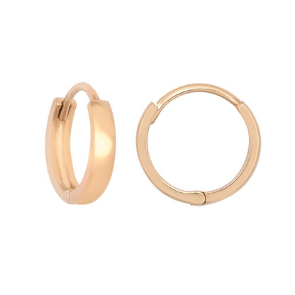 Leona 9ct rose gold creole earrings