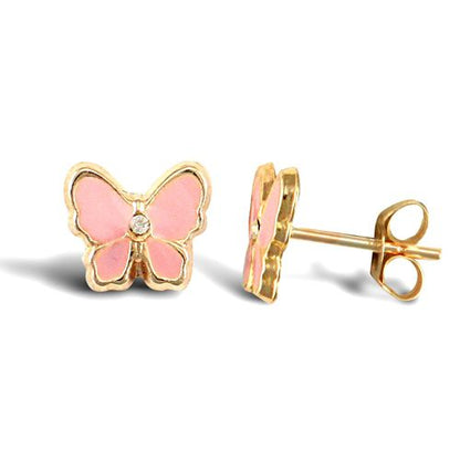 Delia 9k yellow gold stud earrings, Luma Jewellery
