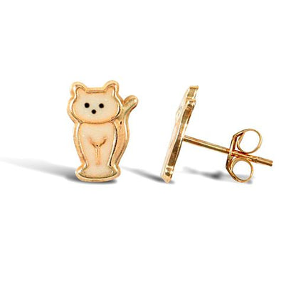 Tansy 9k yellow gold stud earrings, Luma Jewellery