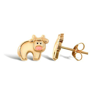 Orlaith 9k yellow gold stud earrings, Luma Jewellery