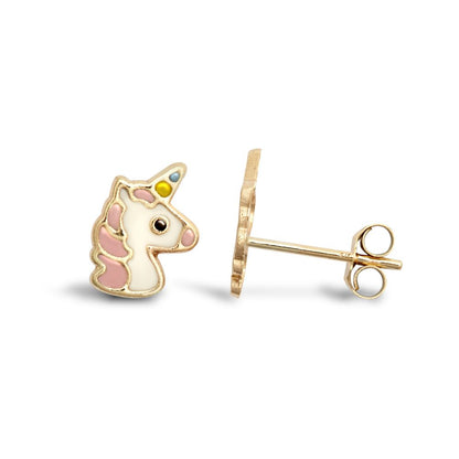 Melis 9ct yellow gold stud earrings