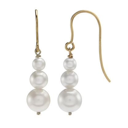 Vira 9ct yellow gold earrings, Luma Jewellery