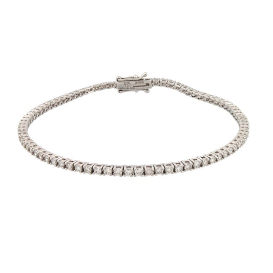 Aurelia 9ct gold lab grown diamond line bracelet