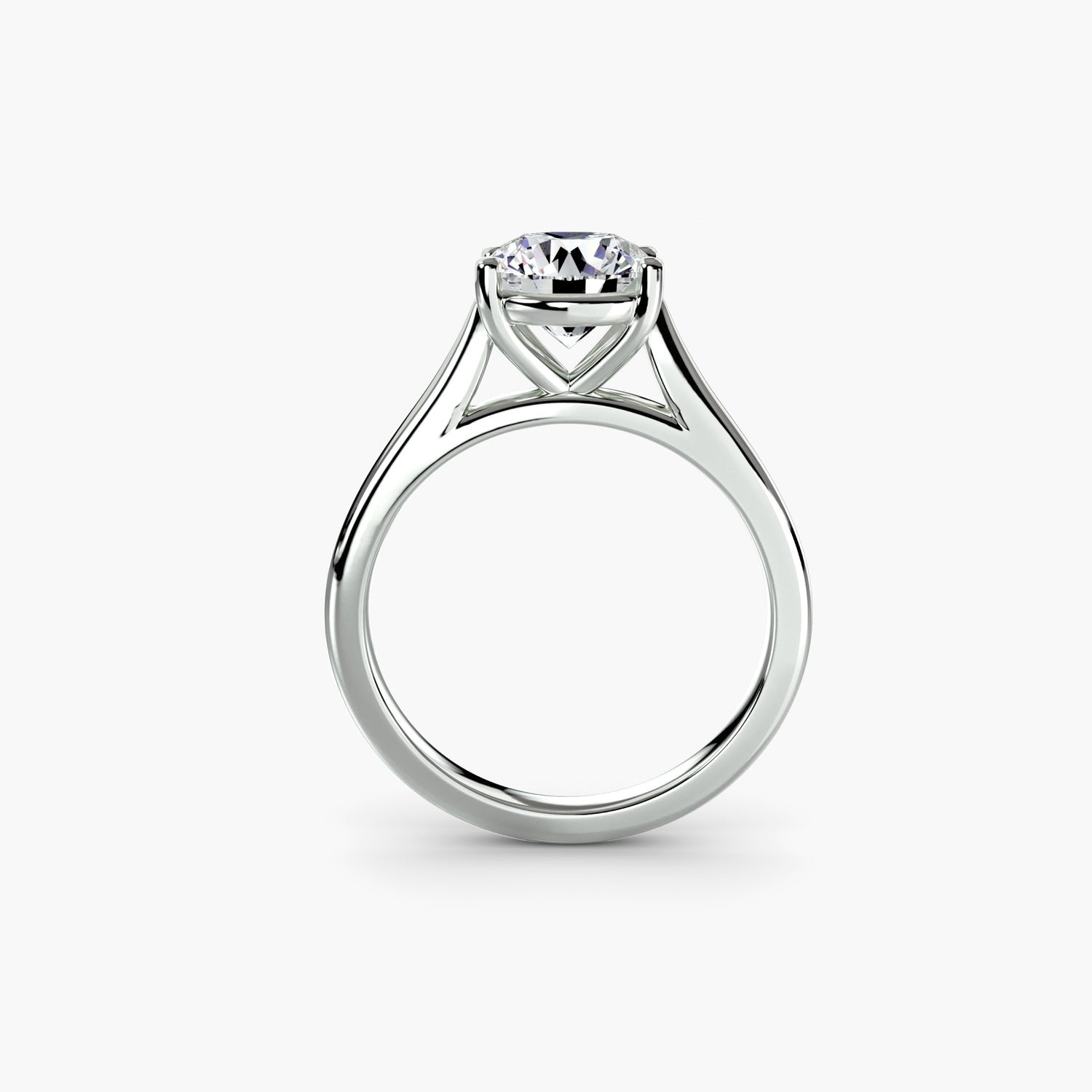 Anouk solitaire engagement ring setting in white gold, Luma Jewellery