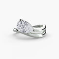 Aylin solitaire engagement ring setting in white gold, Luma Jewellery