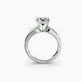 Calista solitaire engagement ring setting in white gold, Luma Jewellery